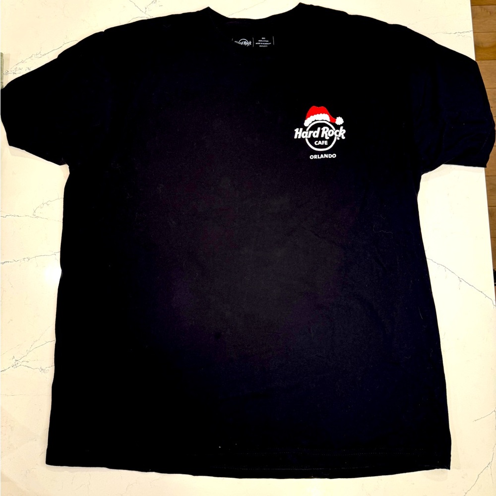 Men’s Hard Rock Cafe Orlando T-shirt Christmas, size XXL